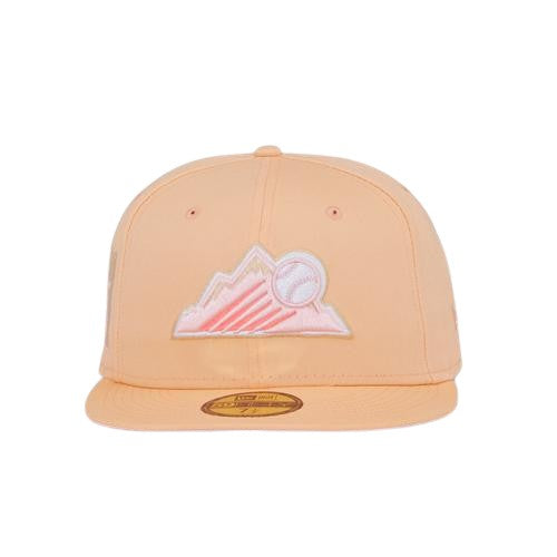 New Era Colorado Rockies "Peaches & Cream" Pink Under Brim 59FIFTY Fitted Hat