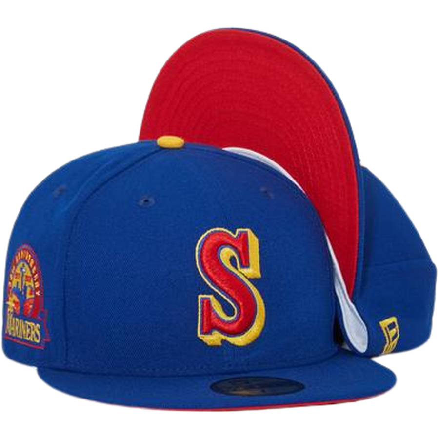 New Era Seattle Mariners Royal Blue/Red/Yellow "Superman" 59FIFTY Fitted Hat