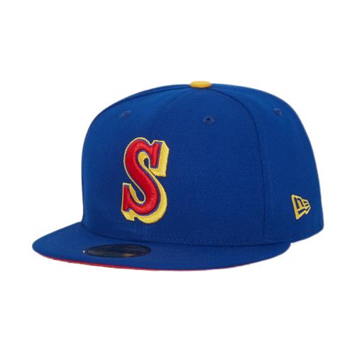 New Era Seattle Mariners Royal Blue/Red/Yellow "Superman" 59FIFTY Fitted Hat