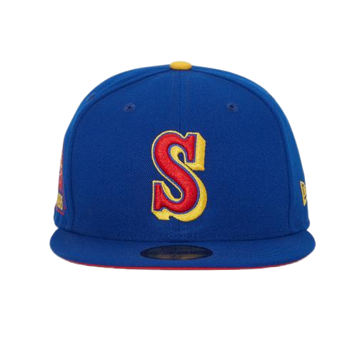 New Era Seattle Mariners Royal Blue/Red/Yellow "Superman" 59FIFTY Fitted Hat