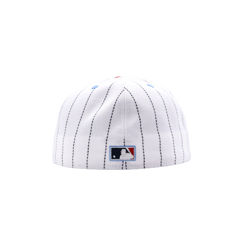 New Era Houston Astros White/Navy Pinstripe Astrodome Stadium 59FIFTY Fitted Hat