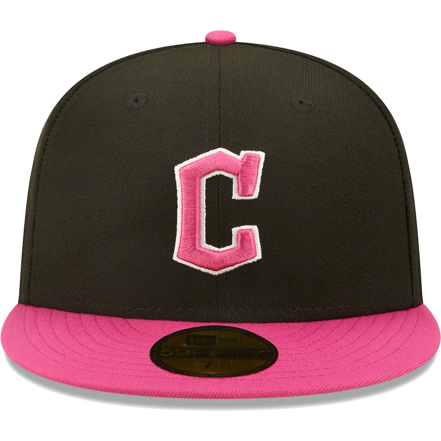 New Era Cleveland Guardians Black/Pink Passion 59FIFTY Fitted Hat