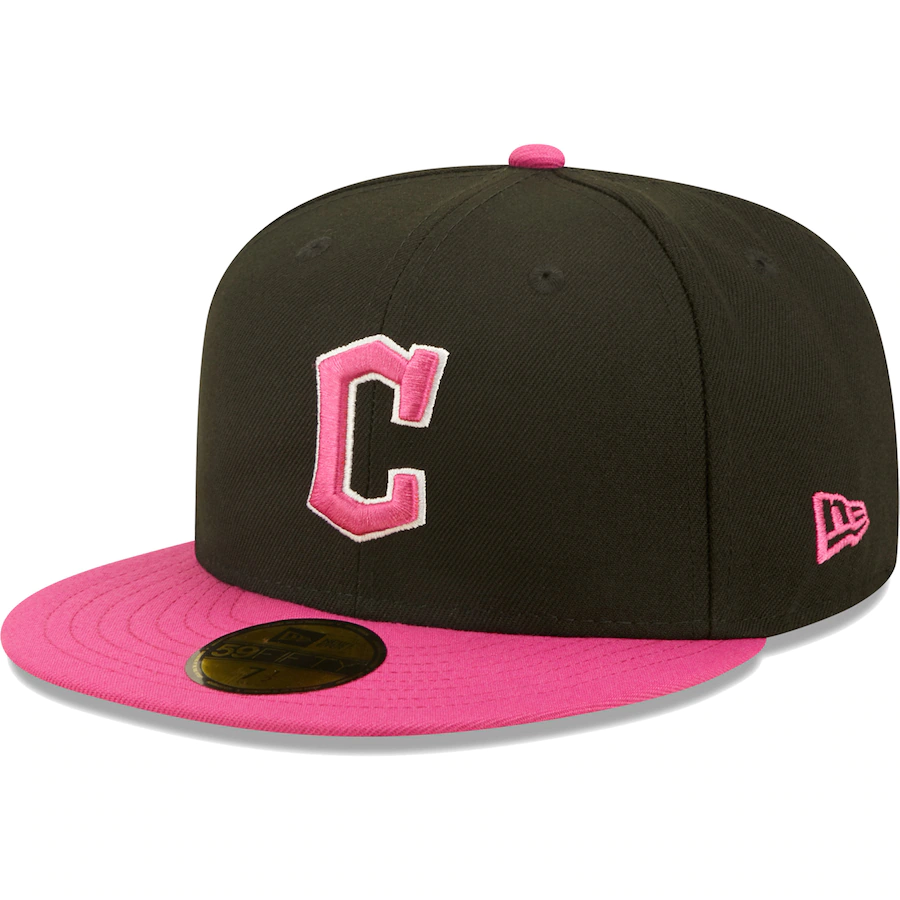 New Era Cleveland Guardians Black/Pink Passion 59FIFTY Fitted Hat