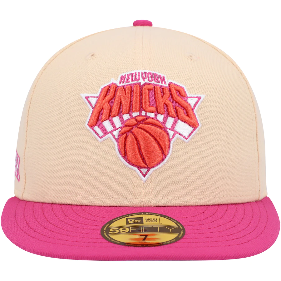 New Era New York Knicks Passion Mango 2022 59FIFTY Fitted Hat