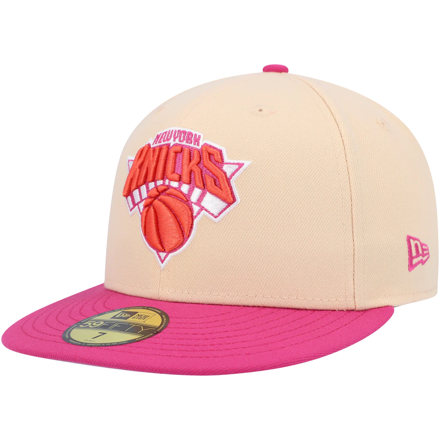 New Era New York Knicks Passion Mango 2022 59FIFTY Fitted Hat