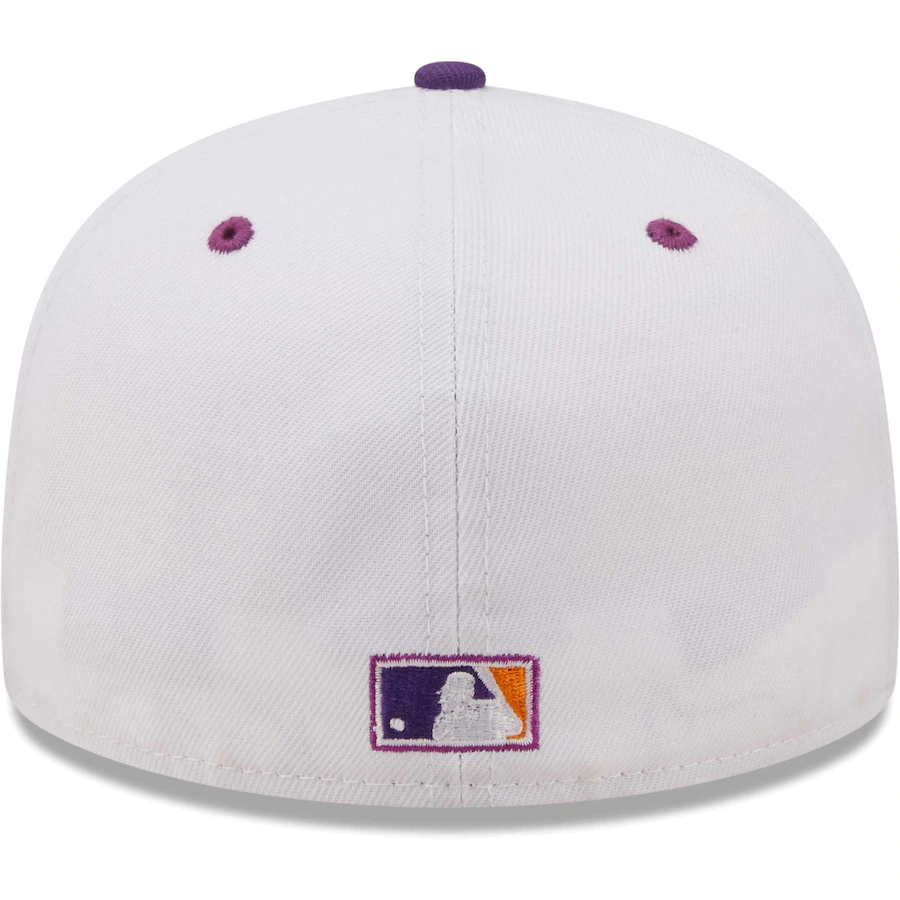 New Era Chicago White Sox White/Purple 95th Anniversary Grape Lolli 59FIFTY Fitted Hat