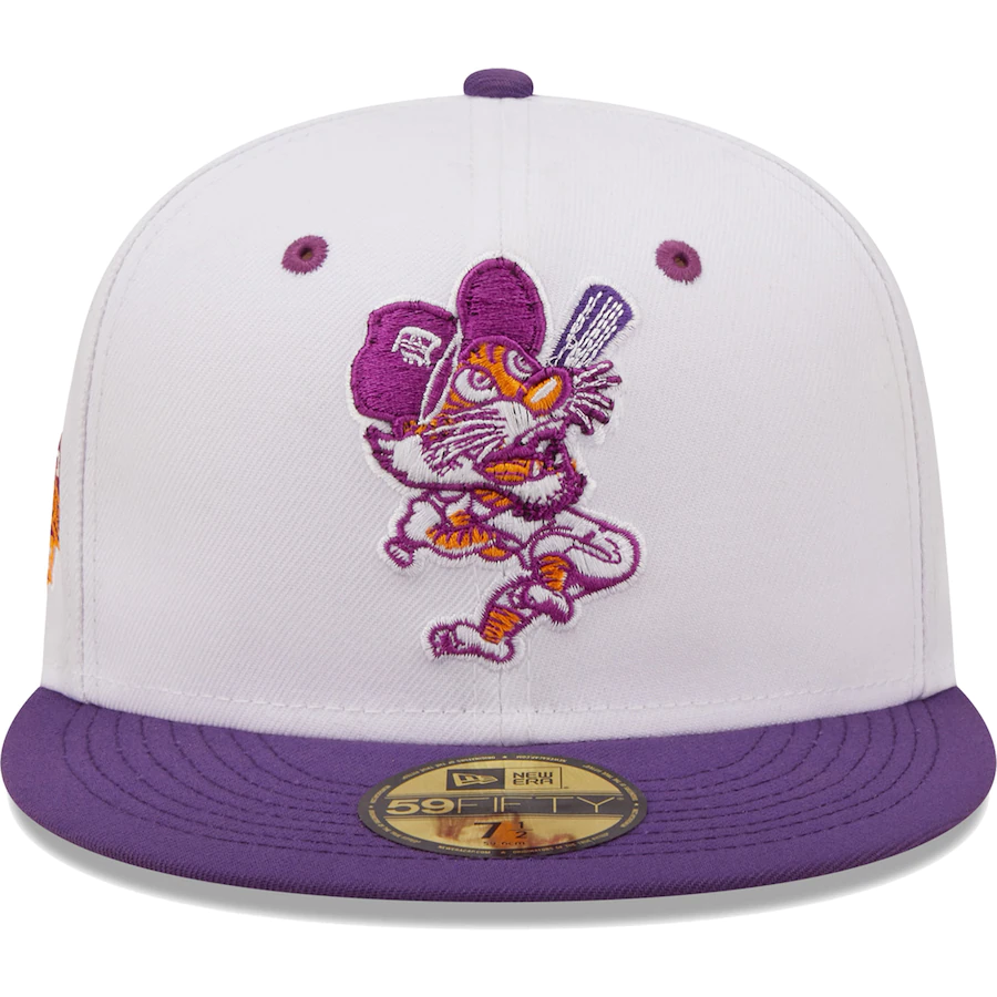 New Era Detroit Tigers White/Purple Final Season at Tiger Stadium Grape Lolli 59FIFTY Fitted Hat