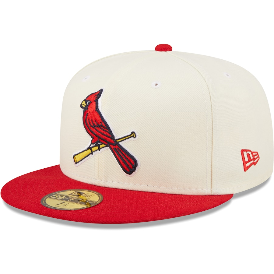 New Era St. Louis Cardinals White/Red Cooperstown Collection Busch Stadium Final Season Chrome 59FIFTY Fitted Hat