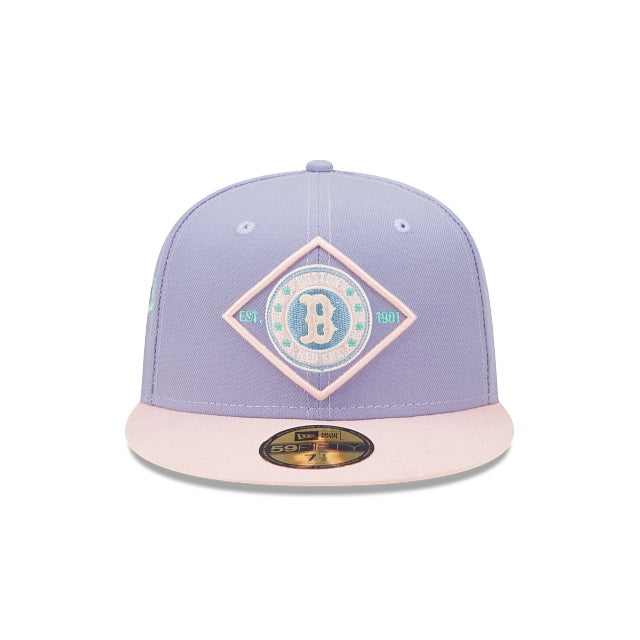 Boston Red Sox New Era Pink Bb Custom Side Patch 59FIFTY Fitted Hat, 7 3/8 / Pink