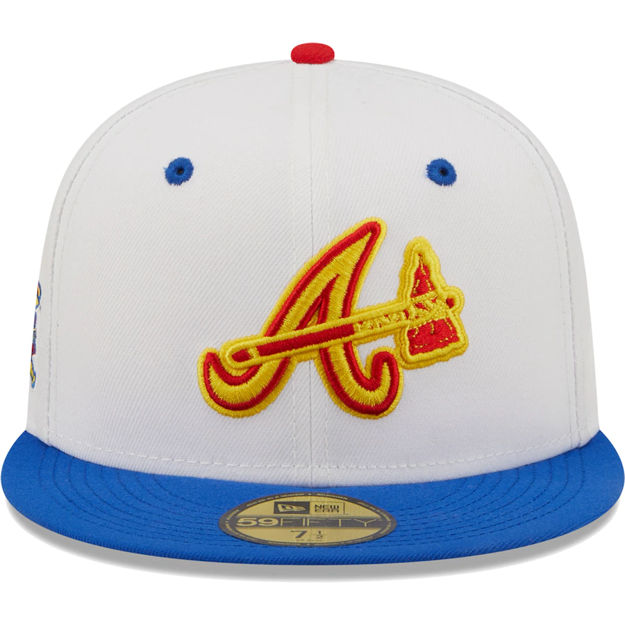 New Era Atlanta Braves 30th Season in Atlanta Cherry Lolli 59FIFTY Fitted Hat