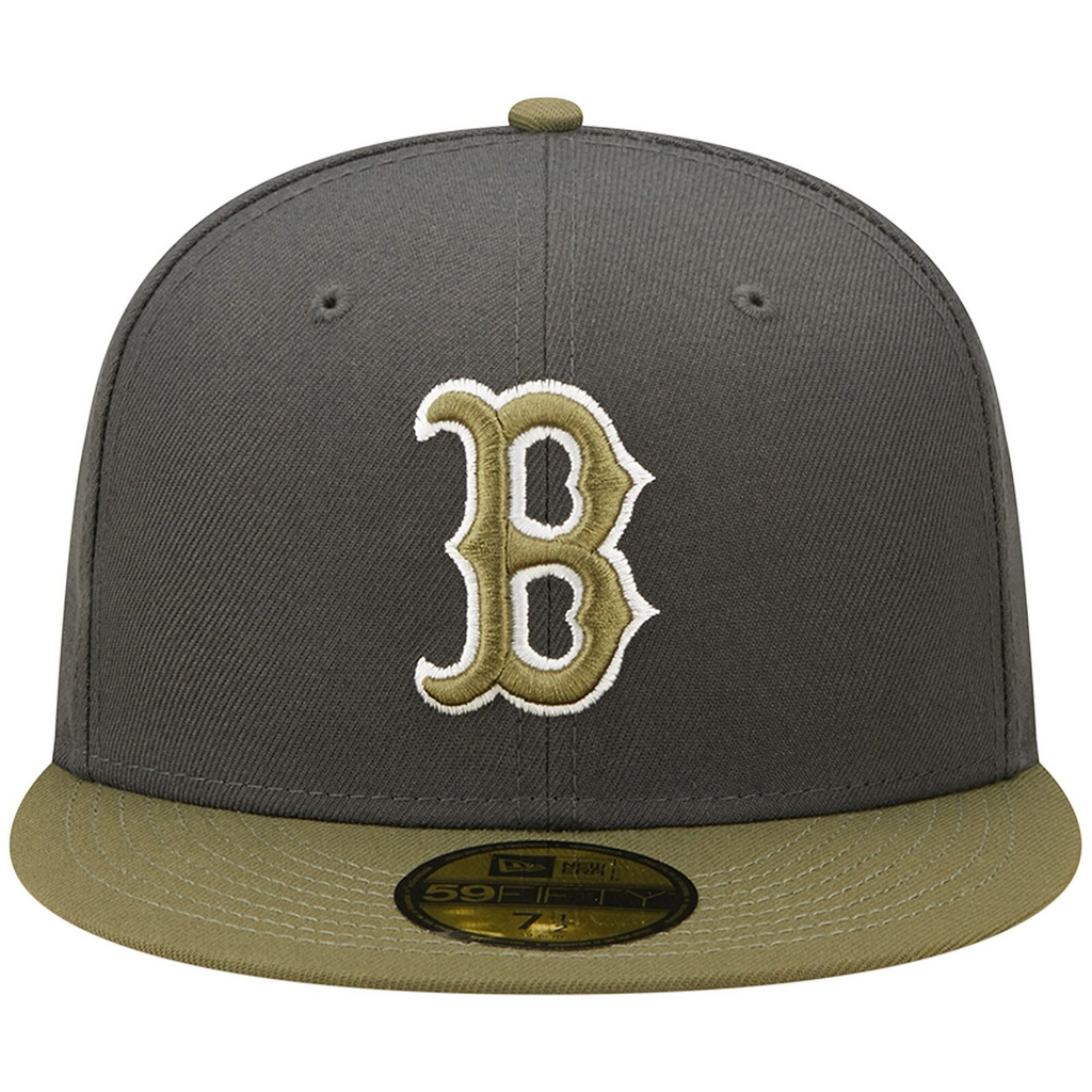 New Era Boston Red Sox Charcoal/Olive Two-Tone Color Pack 59FIFTY Fitted Hat