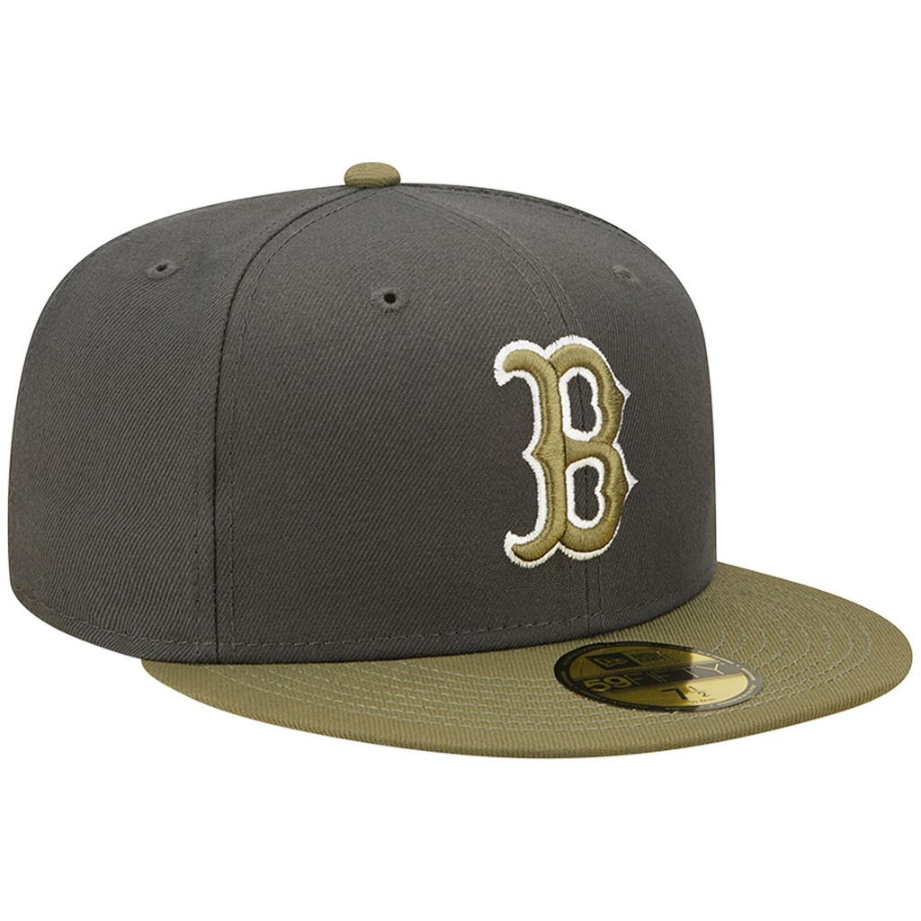 New Era Boston Red Sox Charcoal/Olive Two-Tone Color Pack 59FIFTY Fitted Hat