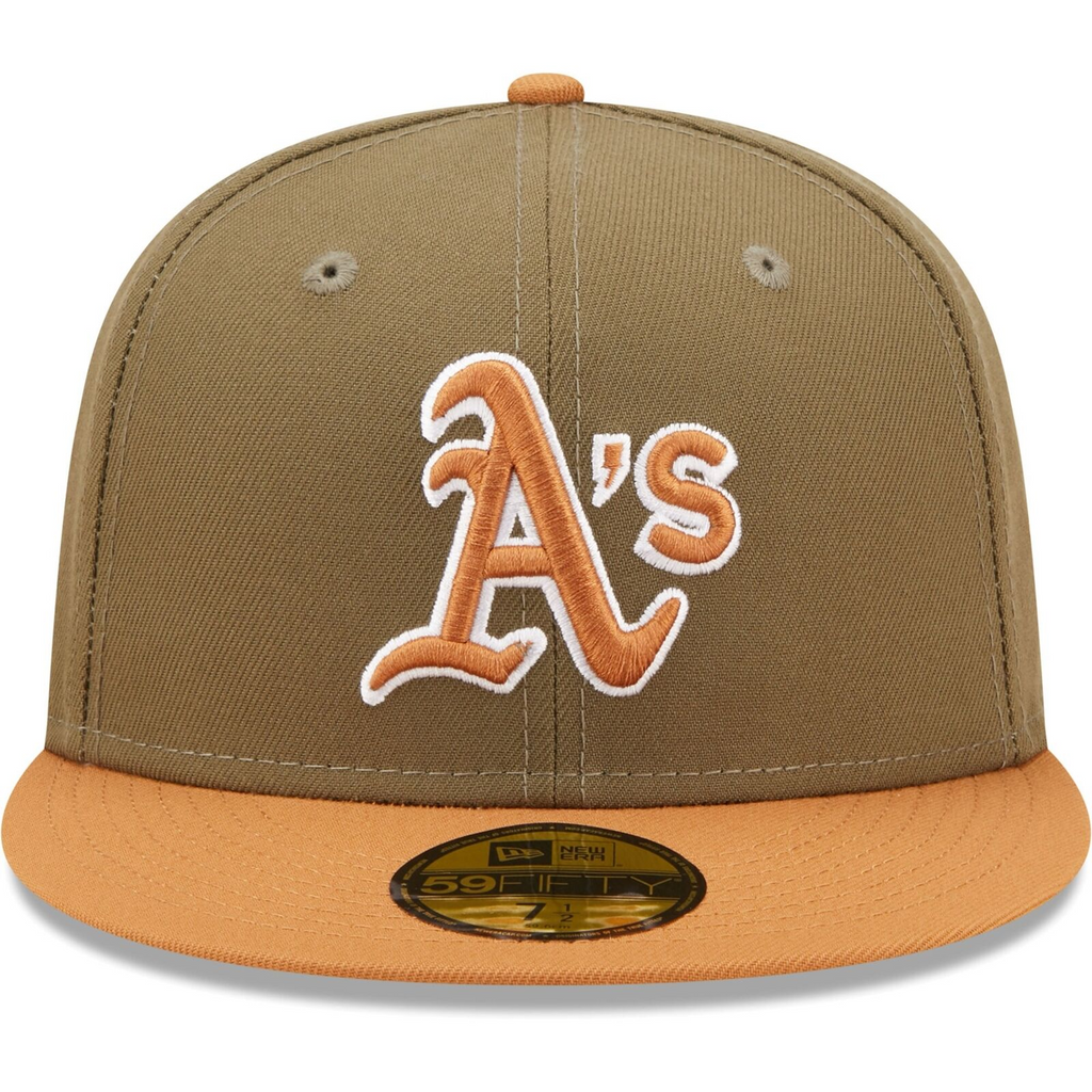 New Era Oakland Athletics Olive/Brown Two-Tone Color Pack 59FIFTY Fitted Hat