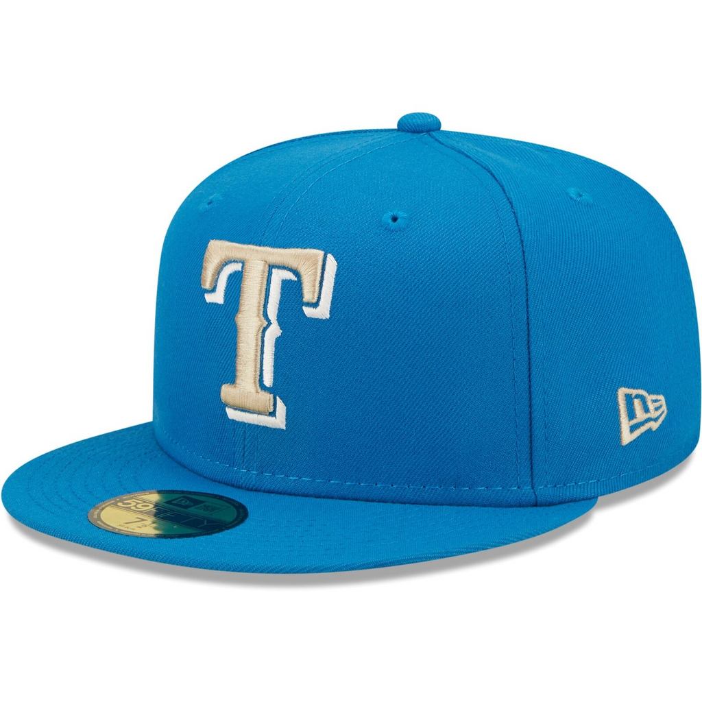 New Era Blue Stone Texas Rangers 40th Anniversary Undervisor 59FIFTY Fitted Hat