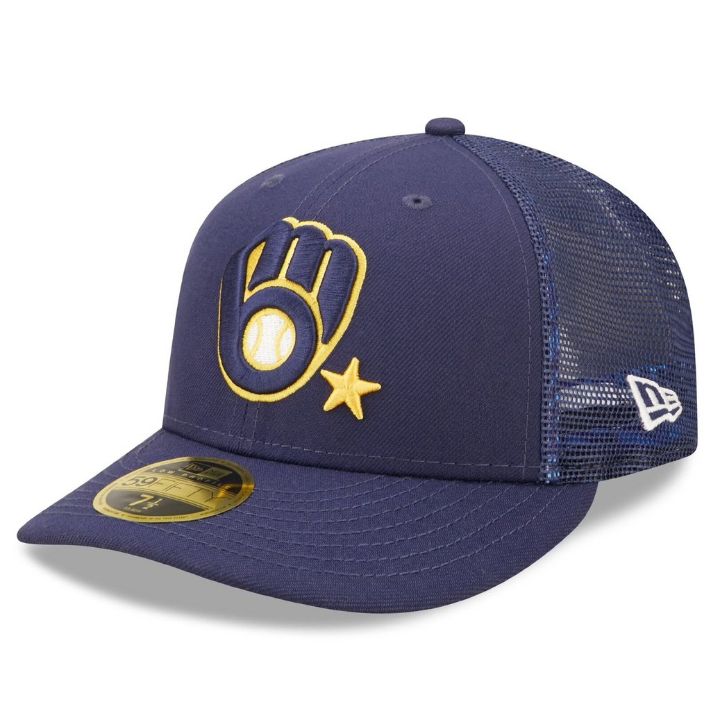 New Era Navy Milwaukee Brewers 2022 MLB All-Star Game Workout Low Profile 59FIFTY Fitted Hat