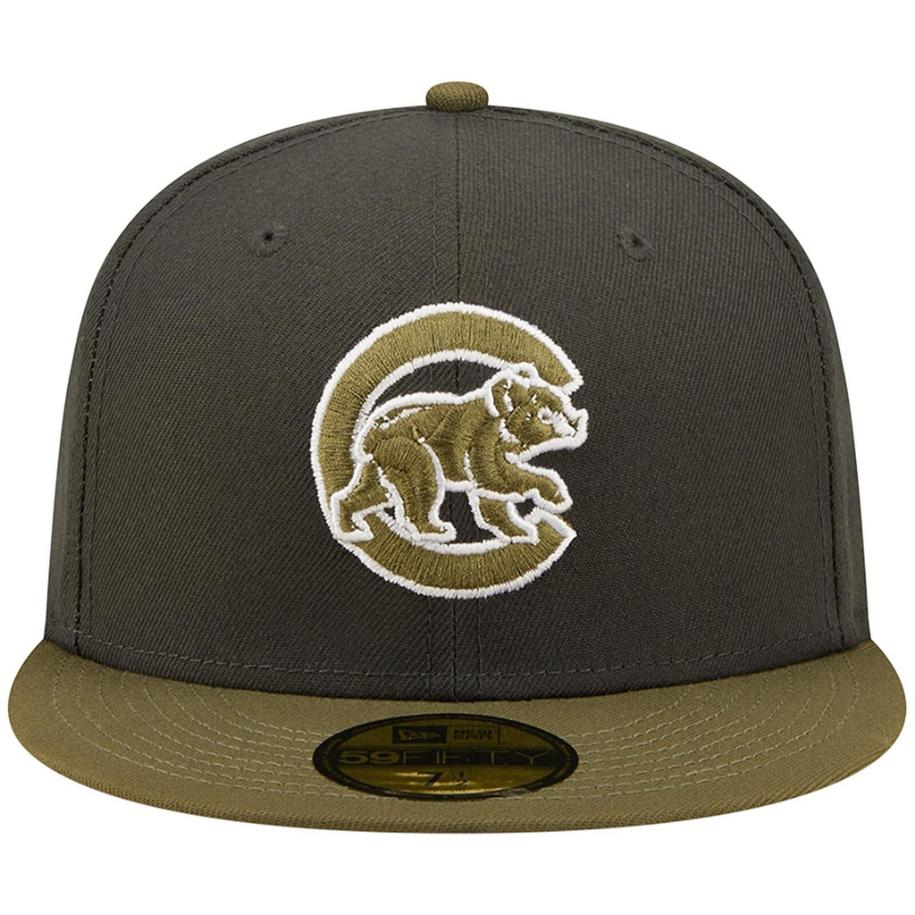 New Era Charcoal/Olive Chicago Cubs Two-Tone Color Pack 59FIFTY Fitted Hat