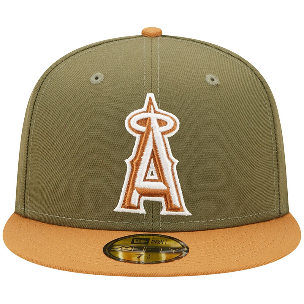 New Era Los Angeles Angels Olive/Brown Two-Tone Color Pack 59FIFTY Fitted Hat