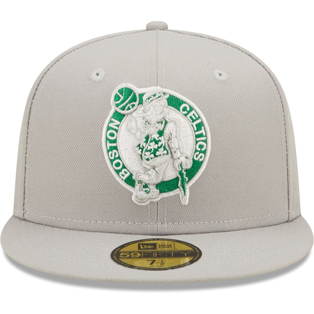 New Era Gray Boston Celtics Team Color Pop 59FIFTY Fitted Hat