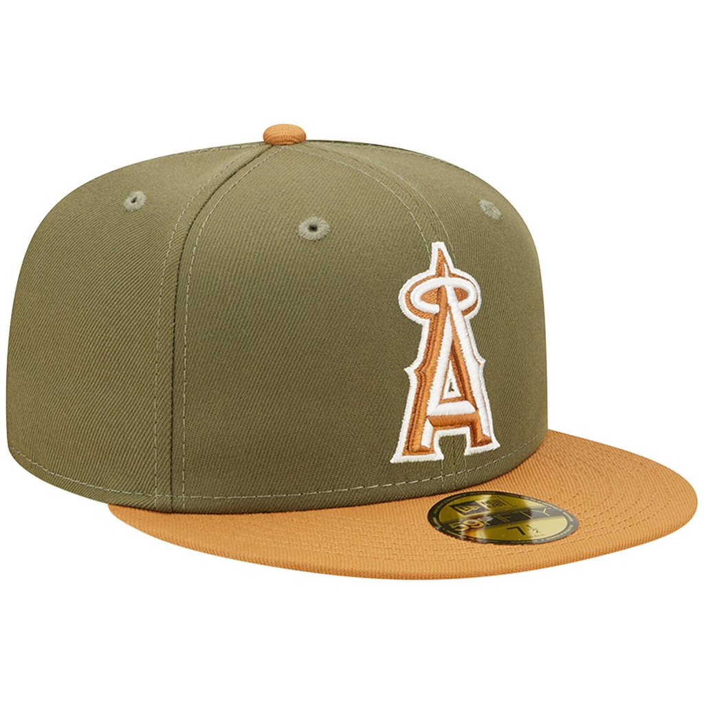 New Era Los Angeles Angels Olive/Brown Two-Tone Color Pack 59FIFTY Fitted Hat