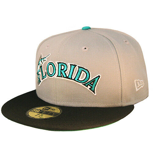 New Era Florida Marlins 10th Anniversary Grey 59FIFTY Fitted Hat