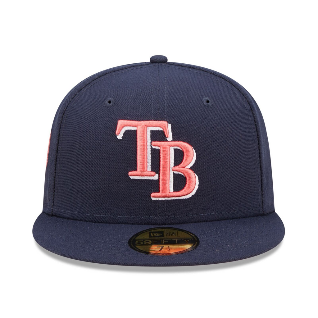 New Era Navy Tampa Bay Rays 20th Anniversary Lava Undervisor 59FIFTY Fitted Hat