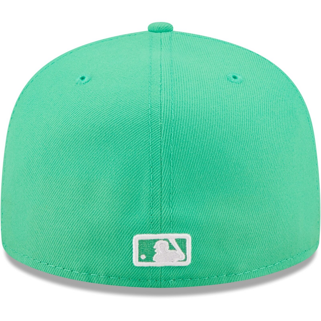 New Era Island Green Logo White New York Mets 59FIFTY Fitted Hat