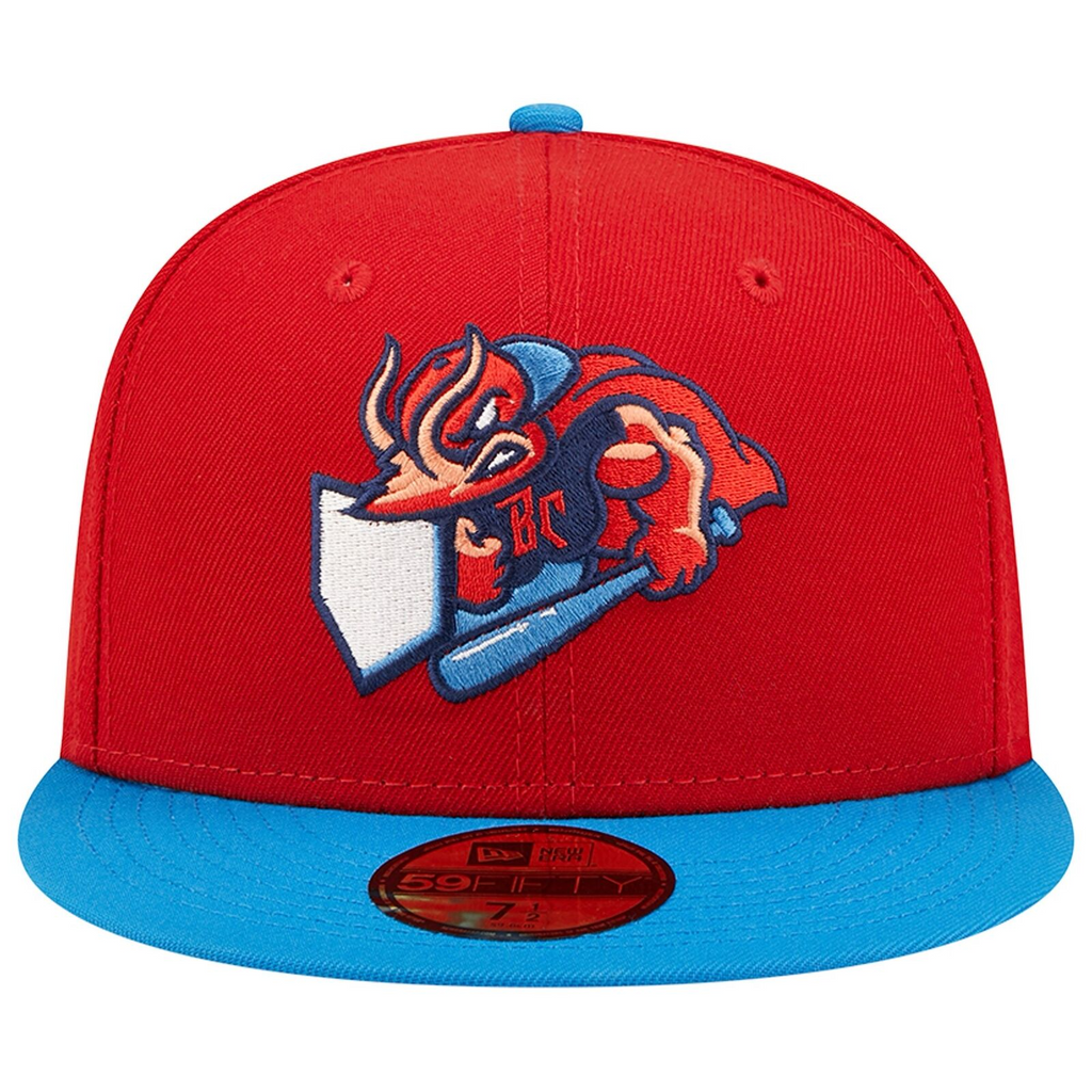 New Era Red/Blue Jacksonville Jumbo Shrimp Theme Night 59FIFTY Fitted Hat