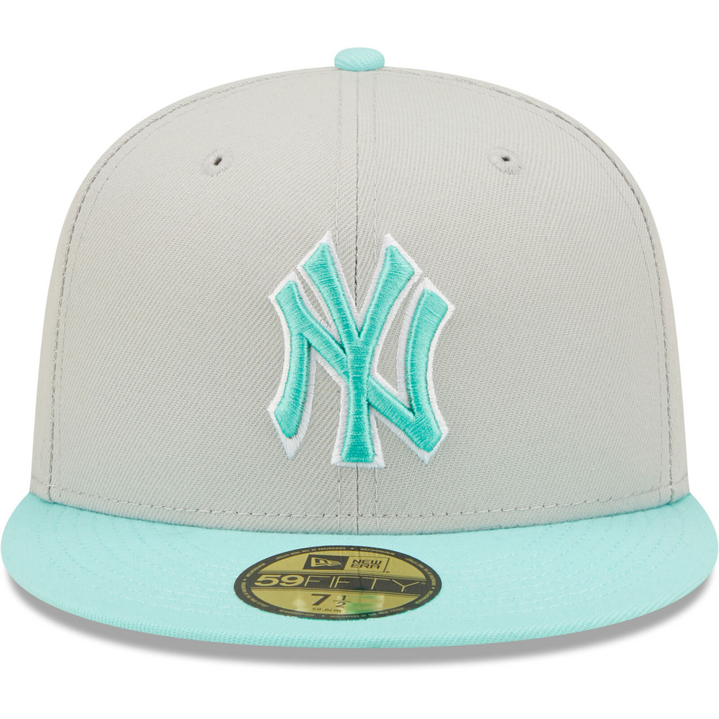 New Era Gray/Turquoise New York Yankees Spring Color Pack Two-Tone 59FIFTY Fitted Hat