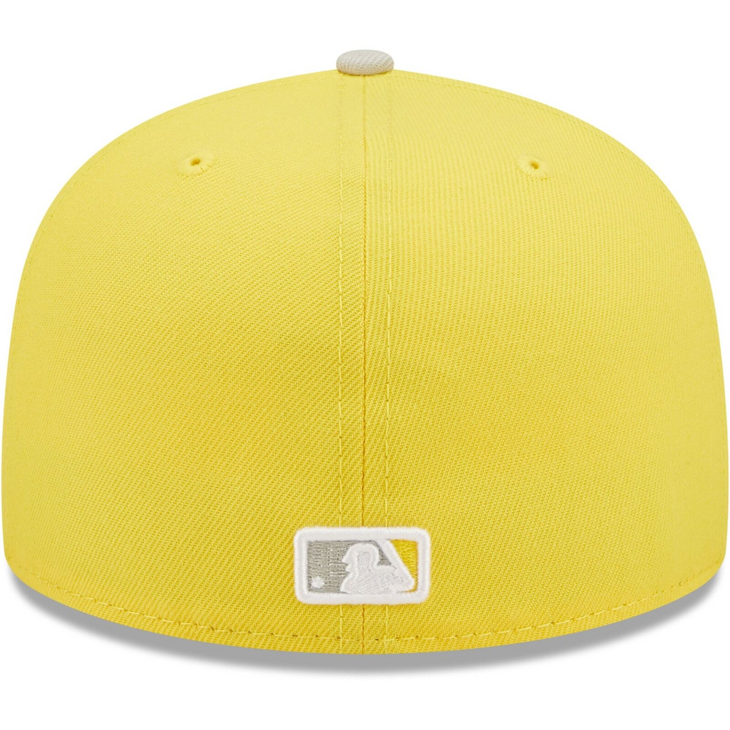New Era Yellow/Gray Atlanta Braves Spring Color Pack Two-Tone 59FIFTY Fitted Hat