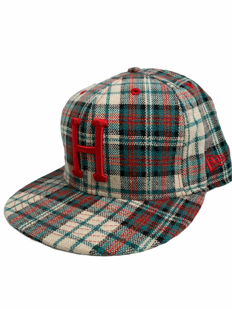 New Era x HUF Flannel Green/Red/Cream 2007 59FIFTY Fitted Hat