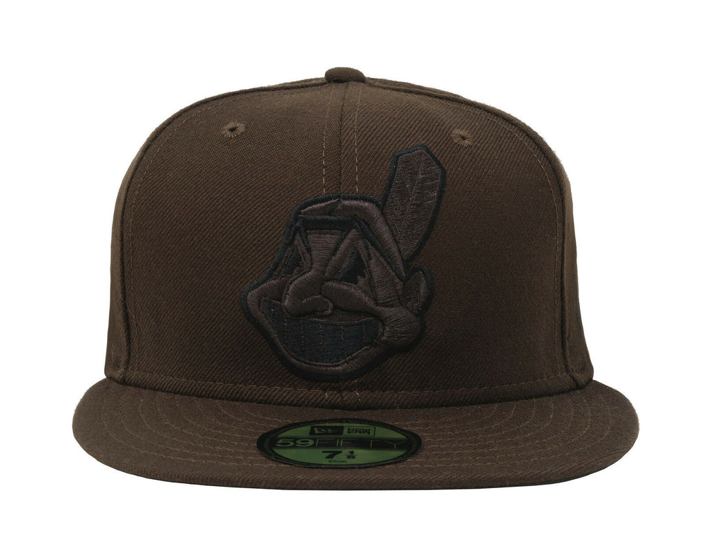 New Era Cleveland Indians Chief Wahoo Dark Brown 59FIFTY Fitted Hat