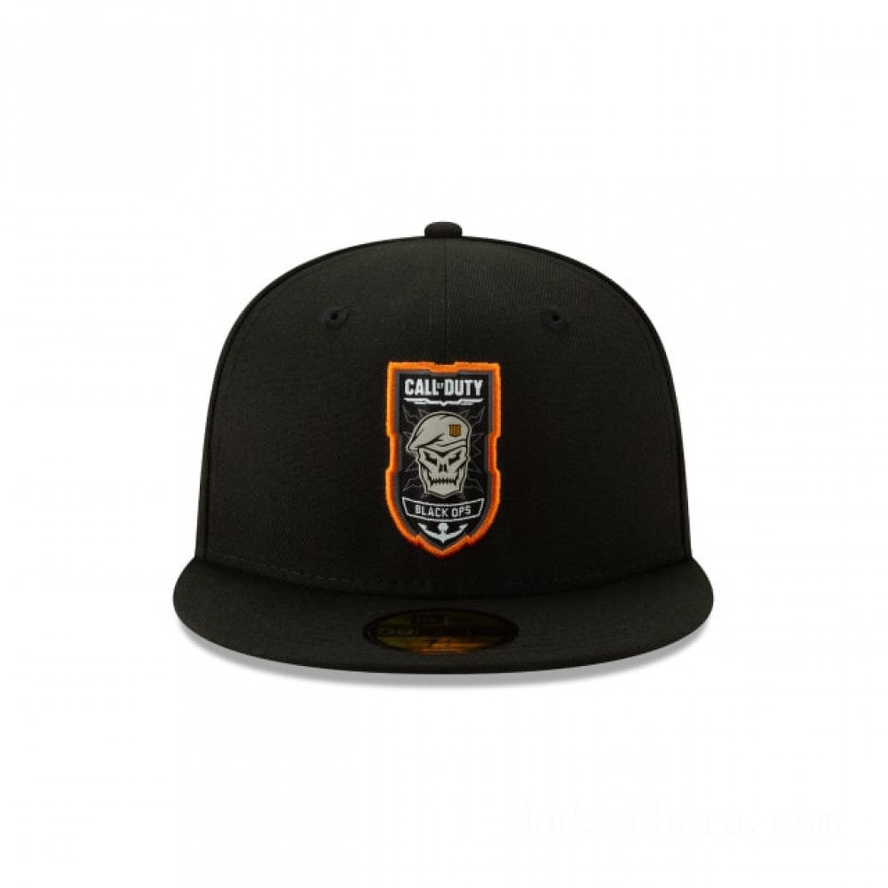 New Era Call of Duty Black Ops 4 Metal Black/Orange 59FIFTY Fitted Hat