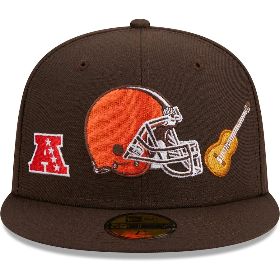 New Era Cleveland Browns Brown Team Local 59FIFTY Fitted Hat