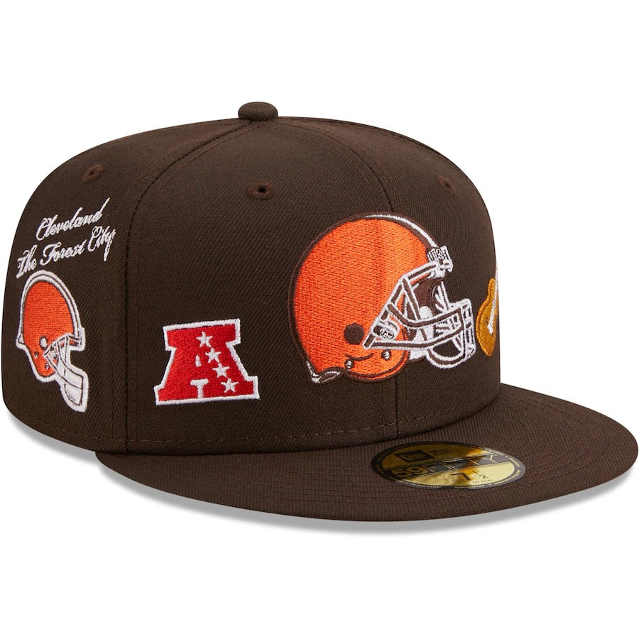 New Era Cleveland Browns Brown Team Local 59FIFTY Fitted Hat