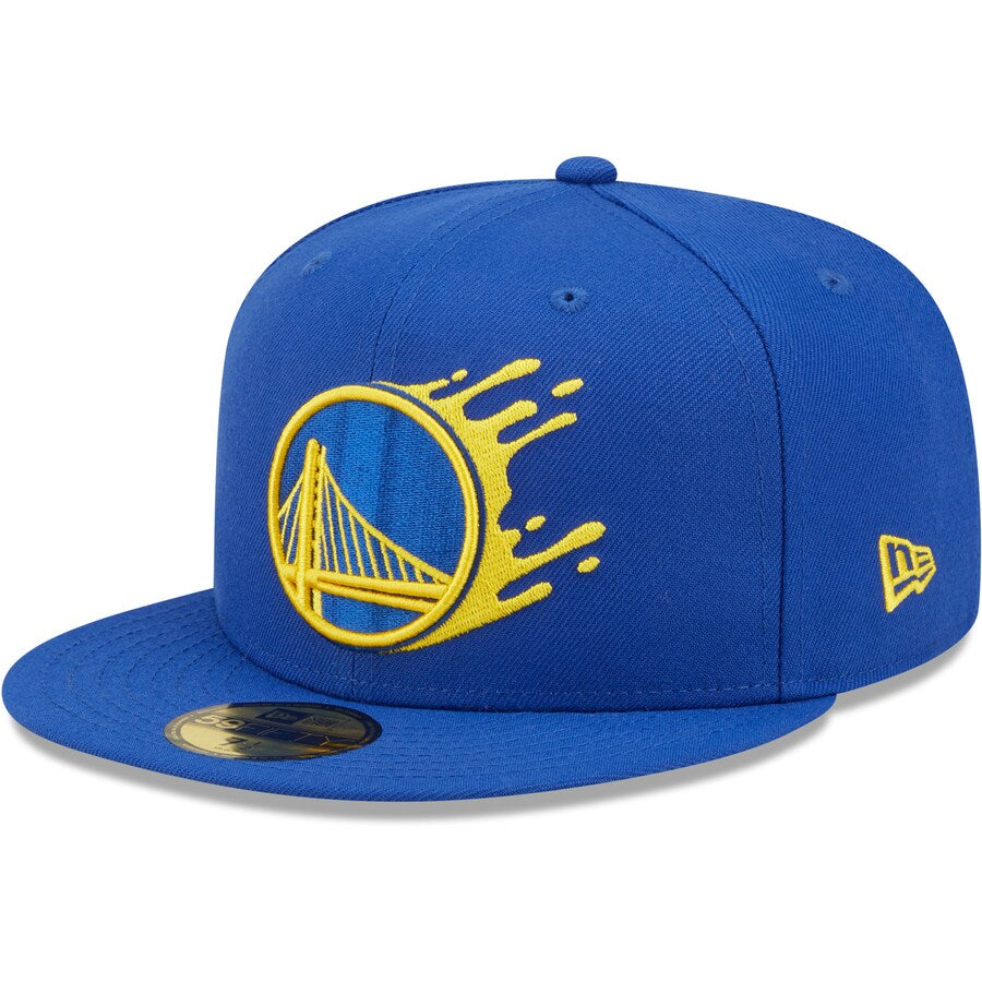 New Era Golden State Warriors Royal Splatter 59FIFTY Fitted Hat