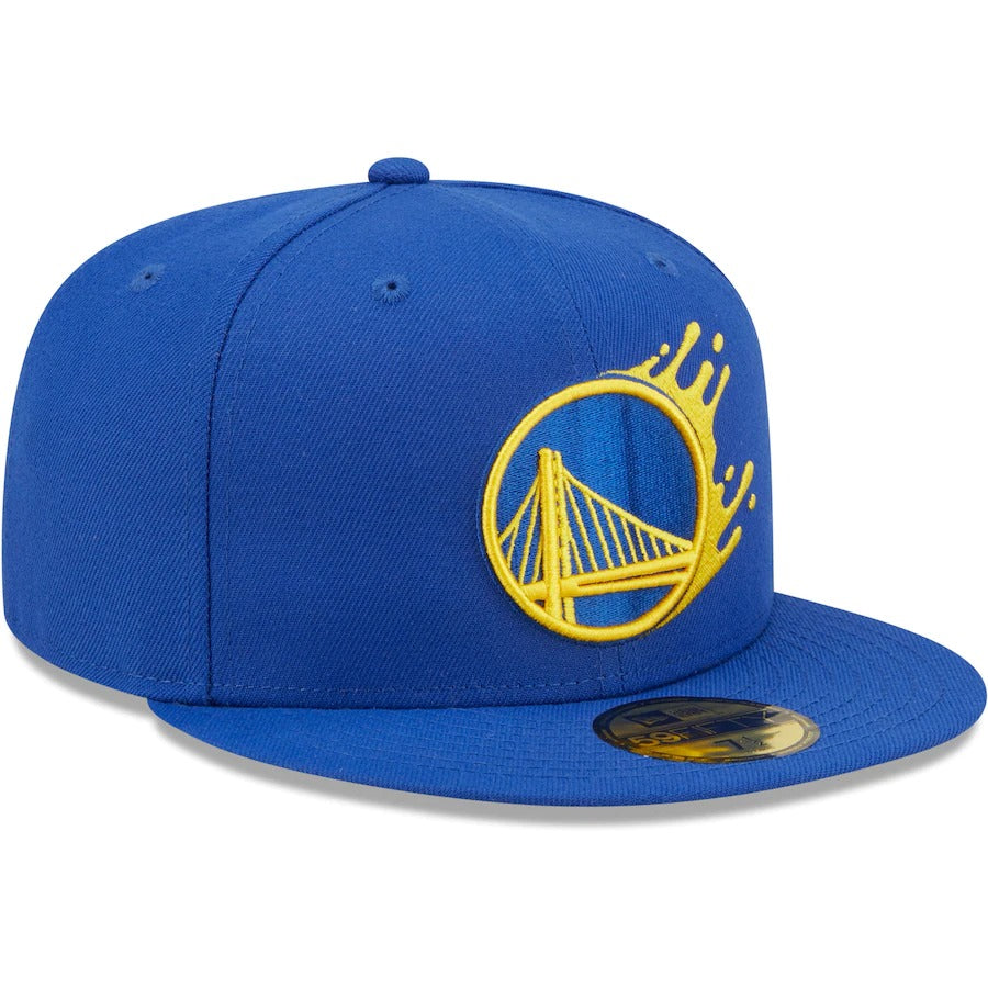 New Era Golden State Warriors Royal Splatter 59FIFTY Fitted Hat