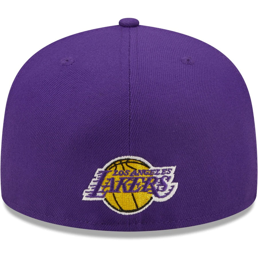 New Era Los Angeles Lakers Purple Splatter 59FIFTY Fitted Hat