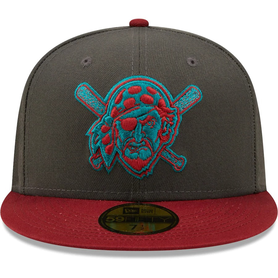 New Era Pittsburgh Pirates Graphite/Cardinal Cooperstown Collection 1994 MLB All-Star Game Titlewave 59FIFTY Fitted Hat