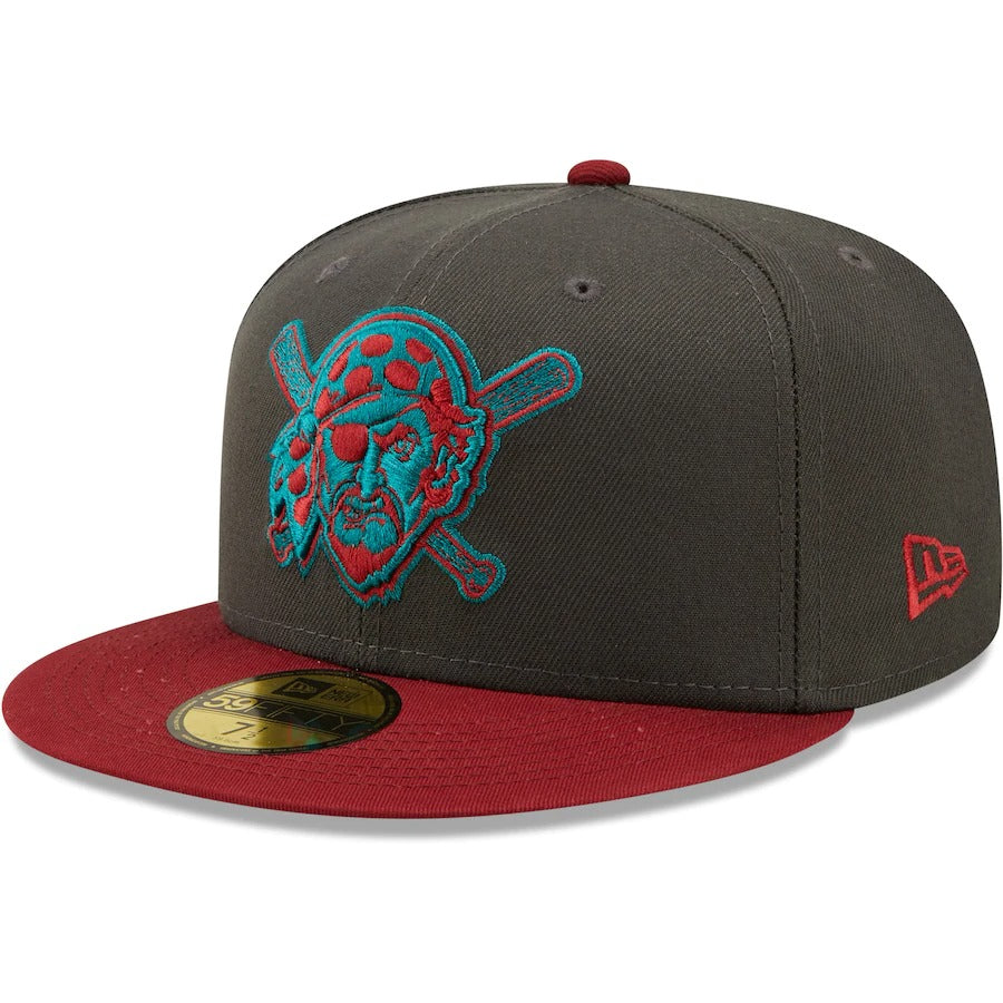 New Era Pittsburgh Pirates Graphite/Cardinal Cooperstown Collection 1994 MLB All-Star Game Titlewave 59FIFTY Fitted Hat