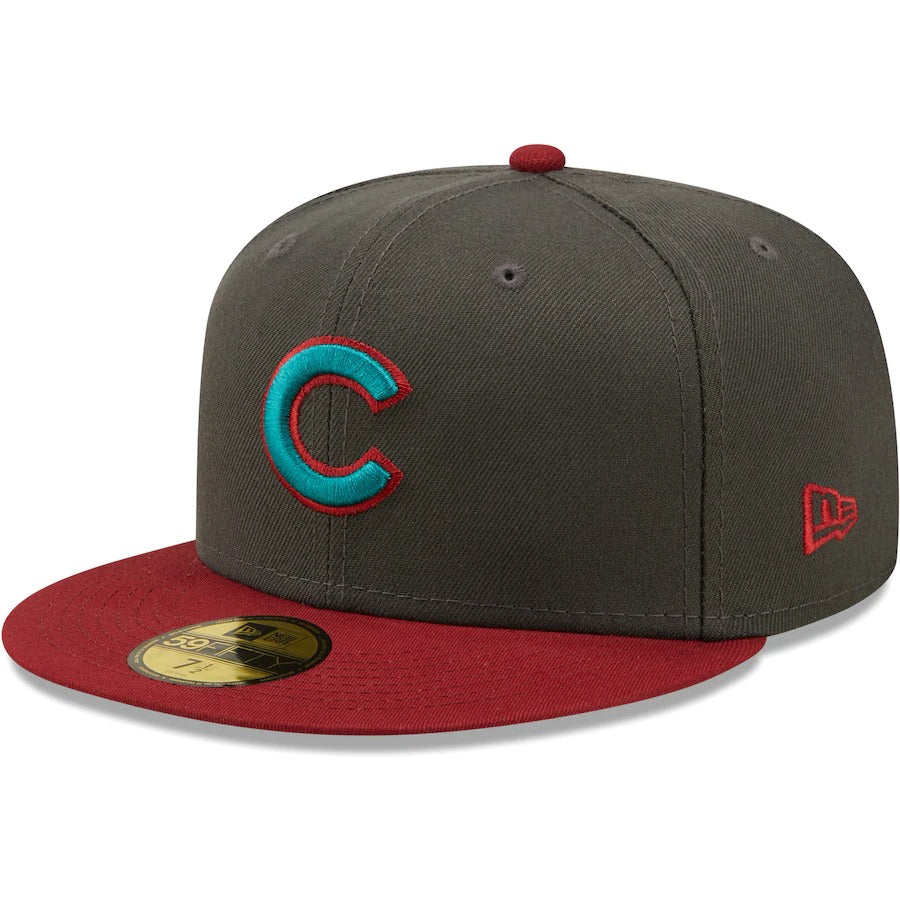 New Era Chicago Cubs Graphite/Cardinal 1990 MLB All-Star Game Titlewave 59FIFTY Fitted Hat