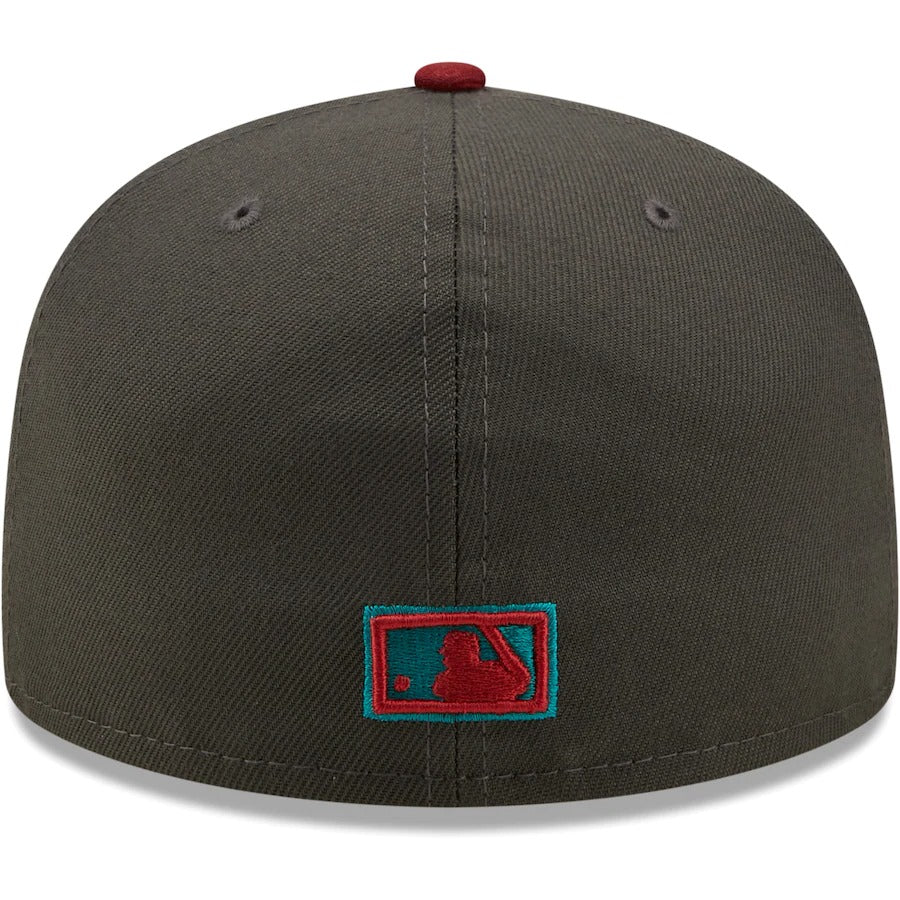 New Era Washington Nationals Graphite/Cardinal 2019 World Series Champions Titlewave 59FIFTY Fitted Hat