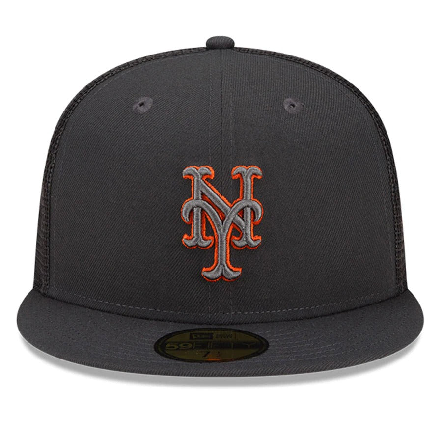 New Era New York Mets Graphite 2022 Batting Practice 59FIFTY Fitted Hat