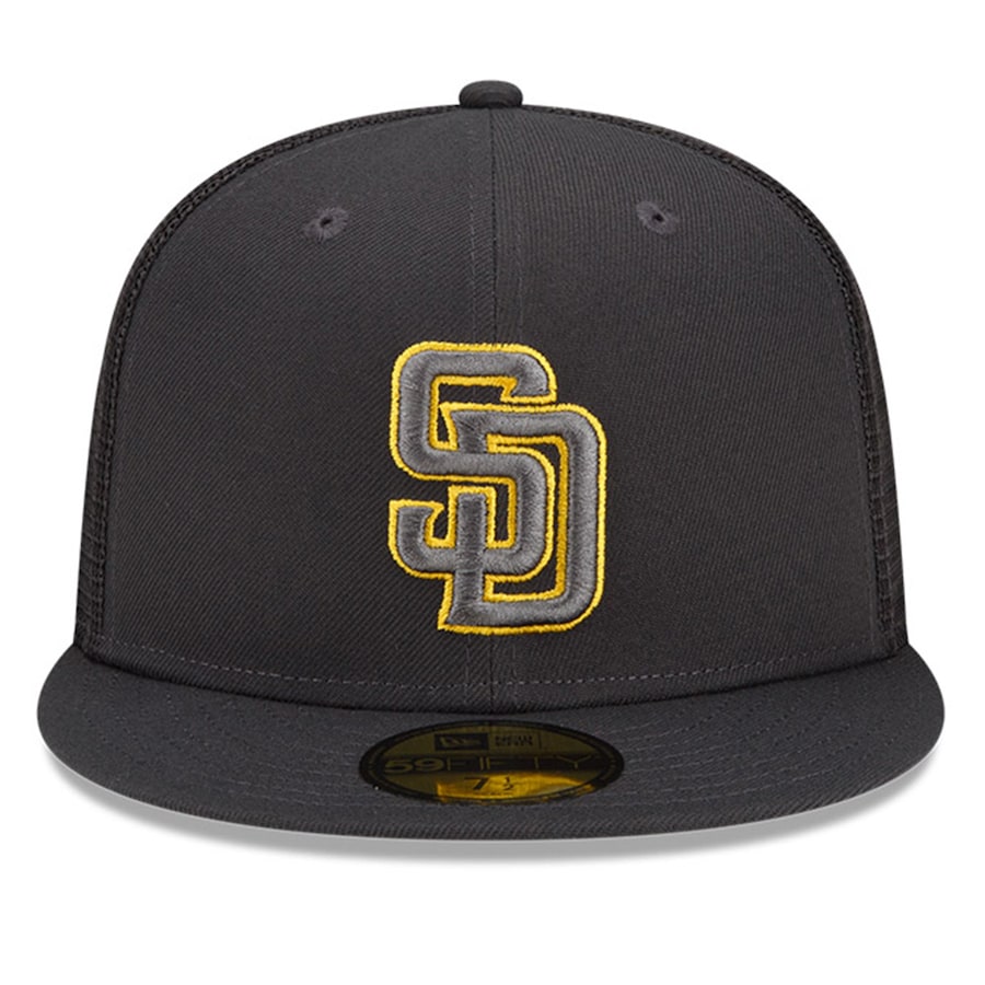 New Era San Diego Padres Graphite 2022 Batting Practice 59FIFTY Fitted Hat