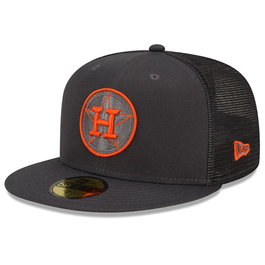 New Era Houston Astros Graphite 2022 Batting Practice 59FIFTY Fitted Hat