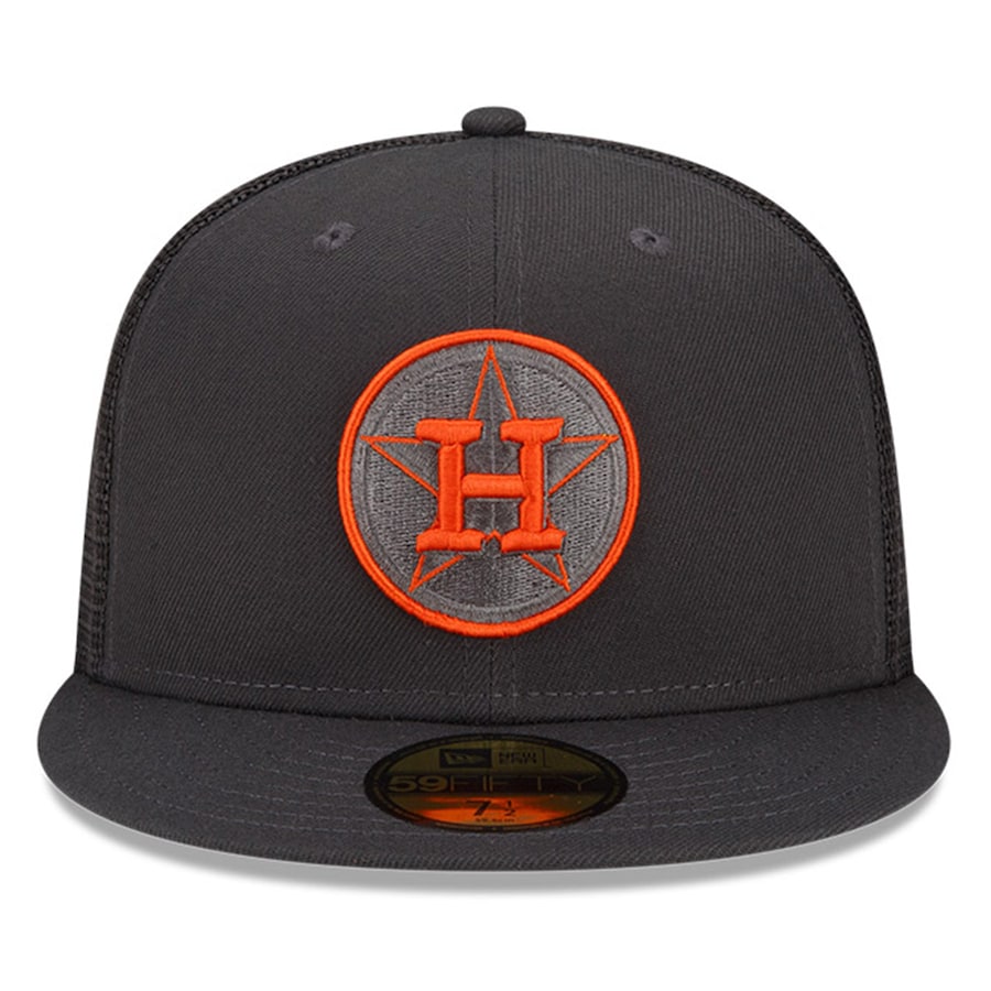 New Era Houston Astros Graphite 2022 Batting Practice 59FIFTY Fitted Hat