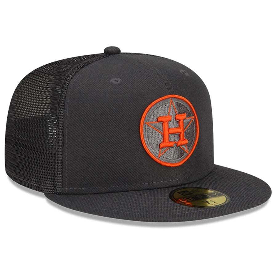 New Era Houston Astros Graphite 2022 Batting Practice 59FIFTY Fitted Hat