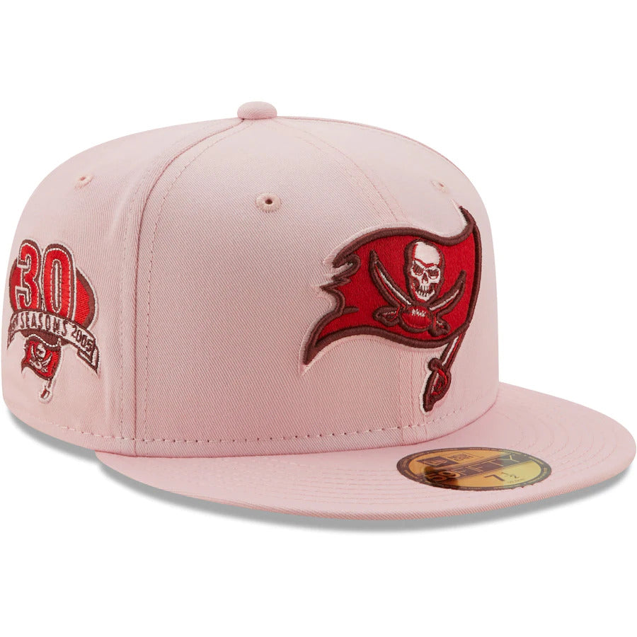 New Era Pink Tampa Bay Buccaneers 30 Seasons The Pastels 59FIFTY Fitted Hat