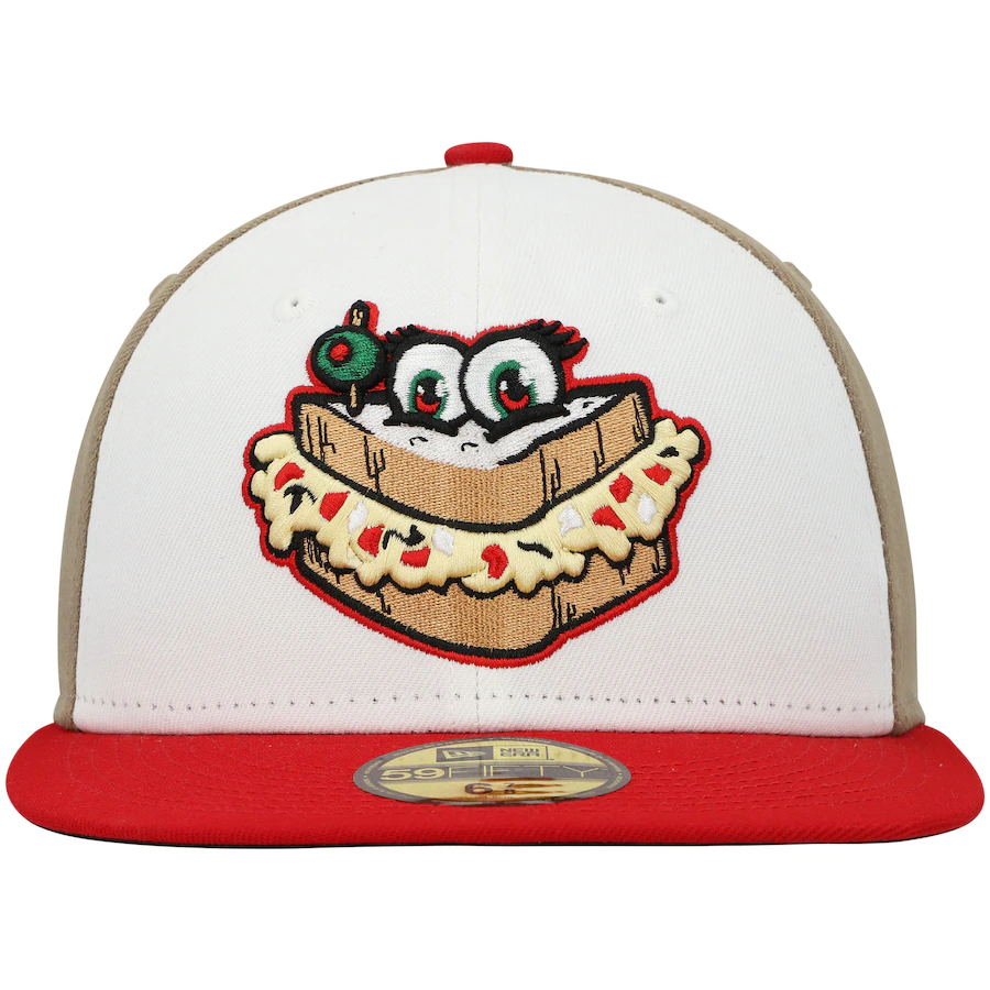 New Era Augusta GreenJackets White/Red/Tan Theme Night 59FIFTY Fitted Hat