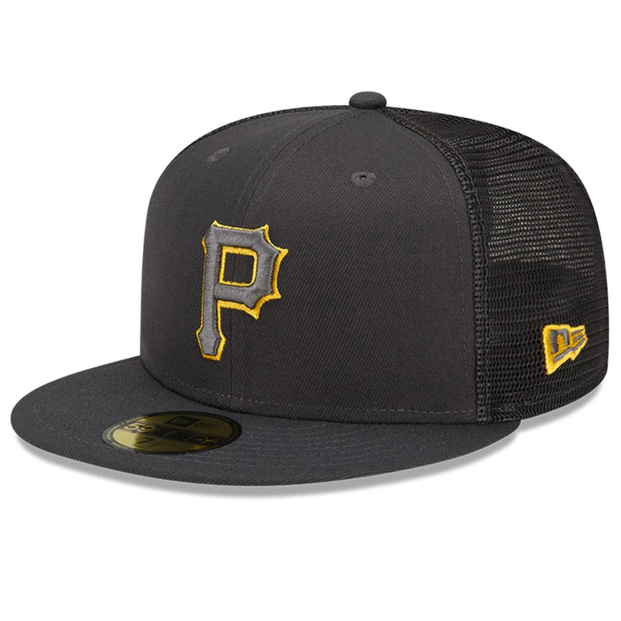 New Era Pittsburgh Pirates Graphite 2022 Batting Practice 59FIFTY Fitted Hat