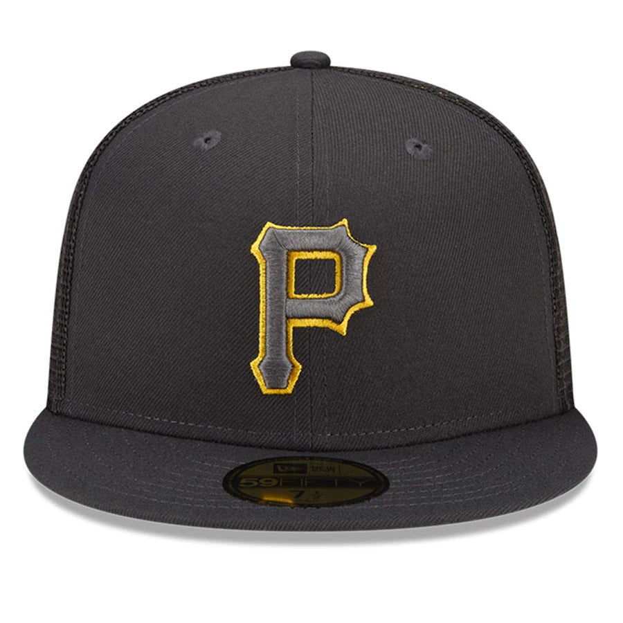 New Era Pittsburgh Pirates Graphite 2022 Batting Practice 59FIFTY Fitted Hat